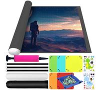 JOTOL Puzzle Mat,Portable,Puzzle Guard Mat,Portable Felt Puzzles Mats 3000 2000 1500 1000 Pieces (Grey)