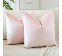 JOTOM Funda de Cojín de Terciopelo 45x45 cm Sólido Suave Cojín Decorativo para el Sofá Decoración del Hogar Dormitorio 18x18 Pulgadas Juego de 2