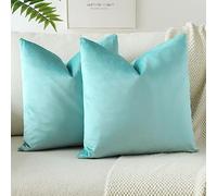 JOTOM Funda de Cojín de Terciopelo 45x45 cm Sólido Suave Cojín Decorativo para el Sofá Decoración del Hogar Dormitorio 18x18 Pulgadas Juego de 2