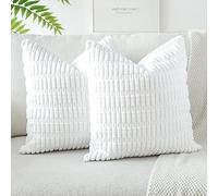 JOTOM Fundas de Cojín de Pana a Rayas Boho 50x50 cm Funda de Almohada Lumbar Decoración del Hogar Cojín para Sofá Cama Dormitorio Juego de 2