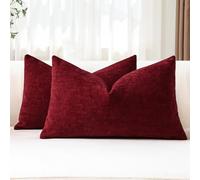 JOTOM Juego de 2 fundas de cojín de felpilla suave de 30 x 50 cm, fundas de almohada decorativas de felpilla suave, fundas de cojín lumbar, fundas de almohada sólidas para sofá, sala de estar, cama o