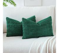 JOTOM Juego de 2 Fundas de Cojín de Pana a Rayas 30x50 cm Boho Funda de Almohada Lumbar Decorativo para Hogar Sofá Cama Dormitorio