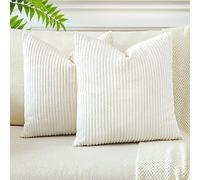 JOTOM Pana Fundas de Cojín Decorativas 50x50 cm Rayas Boho 20x20 Pulgadas Funda de Almohada Cuadrada para Sofá Salón Cama del Hogar 2 Piezas