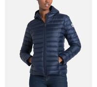 Jott Chaqueta acolchada con capucha acolchada y cremallera CLOE. Talla L. Color Azul