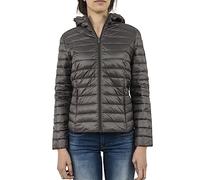 Jott Chloe - Chaqueta de plumón para mujer, la chaqueta es plegable y se puede guardar en una bolsa antracita S