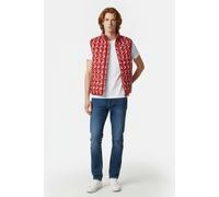 JOTT Tom Monogram Down Jacket Monogram Fire Red Talla: M | Chalecos sin Mangas Outlet | Hombre | Rojo