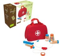 Jouéco 80037 Doctor Bag with Accessory, 8 Pieces, Various, 8 P (Importación USA)
