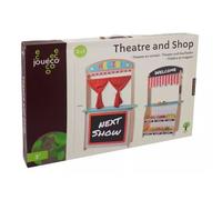 Jouéco®: Teatro de marionetas 2 en 1 y tiendita con frutas.