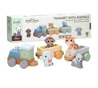 Joueco - The Wildies Family Treinset met dieren (Importación USA)