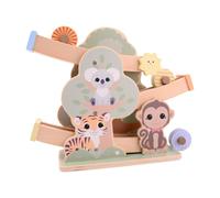 JOUECO Wooden ramp The Wildies Family tree and 3 wheels (Importación USA)