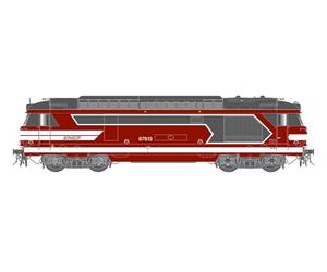 JOUEF HJ2464S SNCF Locomotora diésel, BB 67413 con decoración roja Capitole, EP. Vi, con decodificador de Sonido DCC Packs de Trenes diésel y eléctricos