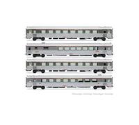 Jouef HJ4205 SNCF, Set de 4 Unidades tee Julio Verne, EP. IV Material Rodante - Autocares