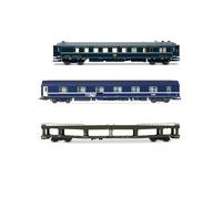 JOUEF HJ4207 SNCB/SNCF, "Train Auto-Couchette", WR ex CIWL SNCB + SNCF, WL T2 + DDm portacoches, ep. Ferrocarril IV-V 3x Autocares