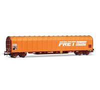 Jouef HJ6315 SNCF, vagón de Lona de 4 Ejes, Tipo Rils, Fret, Color Naranja, EP. IV-V Material Rodante - Vagones