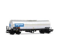 Jouef HJ6324 SNCF, 4-Achs-Isolierter Kesselwagen Algeco, Chrom-Silber-Lackierung