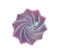 Jouet AntiStress Adulte - 11,7 x 11,7 x 1,5 cm Hexagone Fidget 3D | Outil Sensoriel Holographique Alvéolé | Poignée Anxiété TDAH Bureau Voyage Concentration, Objet Détente Tactile, Design Géométrique