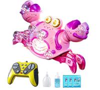 Jouet Crabe - Jouet Bulles | Crabe Télécommandé, Générateur De Bulles Avec Télécommande 2.4G, Musique Lumière Rechargeable, JouetInteractif Enfant Pour Maison École Plage Camping Anniversaire