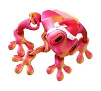 Jouet Grenouille Magnétique 3D | Figurine Articulée Avec Articulations Mobiles | Accessoire Aimanté Décoratif Pour Tableau Mémo Bureau Chambre Cuisine Appartement Collection Cadeau Noël