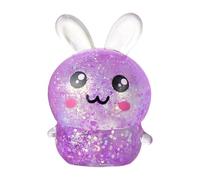 Jouet Lapin à Presser 7 x 4,5 cm - Anti-Stress Mignon Paillettes Pression pour Adultes Bureau Classe Salle d'Atente Étude Cadeau Réduction Colère Détente Détente Décoration