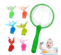 Jouet Pêche Bain Épuisette Animaux Flottants Capturer Garçons Filles Piscine Été Divertissement Éducatif Ludique Activité Aquatique Cadeau Intérieur Exté-Vacances Amusement