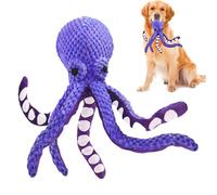 Jouet Poulpe pour Chien | Jouets en Peluche pour Chiens,Jeu de Dentition Interactif Robuste Mâcheurs Doux pour Plage Voyage Jardin Extérieur Piscine Amusant et Captivant jouet apaisant chiot écol