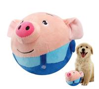 Jouets Mobiles Interactifs pour Chiens Moyens - Balle Électronique Sautante Avec Lapin en Peluche Grinçant | Jouet Chien Mobile Jeu Actif Intérieur et Dressage Anti-Stress