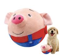 Jouets Mobiles Interactifs pour Chiens Moyens - Balle Électronique Sautante Avec Lapin en Peluche Grinçant | Jouet Chien Mobile Jeu Actif Intérieur et Dressage Anti-Stress