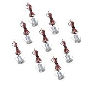 JOUFNING 9PCS Mini Focos Empotrables - Luces LED De 12 V Para Debajo De Gabinetes, Con Foco LED Con Cable Cableado, Para Iluminación Interior De Armarios(White,30 degrees)