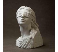 JOUFNING Estatua Artística - Escultura De Busto De Doncella Velada, Figura De Colección Para Escritorio, Decoración Maximalista Para Escritorio, Accesorios, Regalos Para Amantes, Oficina