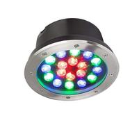 JOUFNING Foco LED Piscina, Luces De Paisaje Submarino, Foco Sumergible IP68, Foco Sumergible LED Con Cambio De Color RGB, Para Jardín, Focos De Piscina, Con Mando A Distancia(12V,24w)