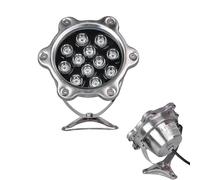 JOUFNING Foco LED Subacuático Incrustado - Luz Sumergible Para Fuentes, Resistente Al Agua IP68, Lámpara Empotrable De Bajo Voltaje AC12/24V Para Estanques, Jardín, Escaleras(AC12V(12W))