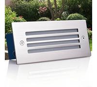 JOUFNING Focos Empotrables Para Escaleras De Exterior, Reflector LED Resistente Al Agua IP65, Lámpara De Esquina Empotrada Para Escalones De 220 V(White,5W)