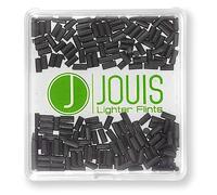 Jouis Lighter Flints - Pedernales de repuesto universales para encendedor compatibles con la mayoría de encendedores (100x, negro)