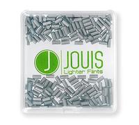 Jouis Lighter Flints - Pedernales de repuesto universales para encendedor compatibles con la mayoría de encendedores (200x, plateado)