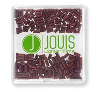Jouis Lighter Flints - Pedernales de repuesto universales para encendedor compatibles con la mayoría de encendedores (200x, rojo)