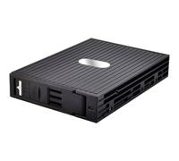 JOUJYE ST-1111SS SATA Mobile Rack 8.9cm 3.5Zoll Schwarz Fuer 6.4cm 2.5Zoll HDD SATA SAS