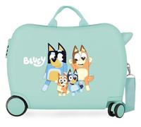 Joumma Bluey Family Maleta Infantil Azul 50x38x20 cm Rígida ABS Cierre de combinación Lateral 34L 2,1kg 4 Ruedas Equipaje de Mano