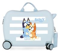 Joumma Bluey Sisters Maleta Infantil Azul 50x38x20 cm Rígida ABS Cierre de combinación Lateral 34L 2,1kg 4 Ruedas Equipaje de Mano