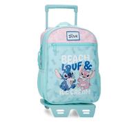Joumma Disney Beach & Love Mochila con Carro Turquesa Verde 23x28x10 cm Poliéster 6,44L