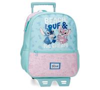 Joumma Disney Beach & Love Mochila con Carro Turquesa Verde 27x33x11 cm Poliéster 9,8L