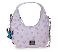 Joumma Disney Bloom Stitch Bandolera Pequeña Lila 19,5x10x6,5 cm PU y Poliéster