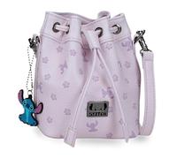 Joumma Disney Bloom Stitch Bolso Saco Lila 14x17x9 cm PU y Poliéster