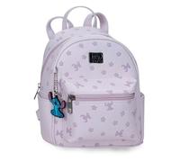 Joumma Disney Bloom Stitch Mochila Casual Lila 21,5x23x11,5 cm PU y Poliéster 5,69L