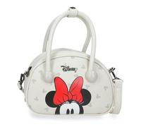 Joumma Disney Bowlogue Minnie Bolso Bandolera Beige 19x13x8 cm PU y Poliéster