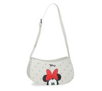 Joumma Disney Bowlogue Minnie Bolso Bandolera Beige 23x11,5x7,5 cm PU y Poliéster