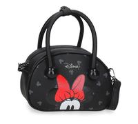 Joumma Disney Bowlogue Minnie Bolso Bandolera Negro 19x13x8 cm PU y Poliéster