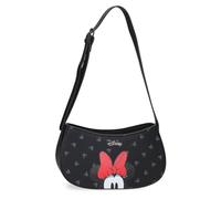Joumma Disney Bowlogue Minnie Bolso Bandolera Negro 23x11,5x7,5 cm PU y Poliéster