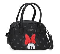 Joumma Disney Bowlogue Minnie Bolso Negro 22,5x14,5x9,8 cm PU y Poliéster