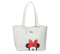 Joumma Disney Bowlogue Minnie Bolso Tote Beige 31x25,5x11,5 cm PU y Poliéster