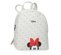 Joumma Disney Bowlogue Minnie Mochila de Paseo Beige 23x26,5x11,5 cm PU y Poliéster 7,01L